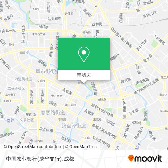 中国农业银行(成华支行)地图