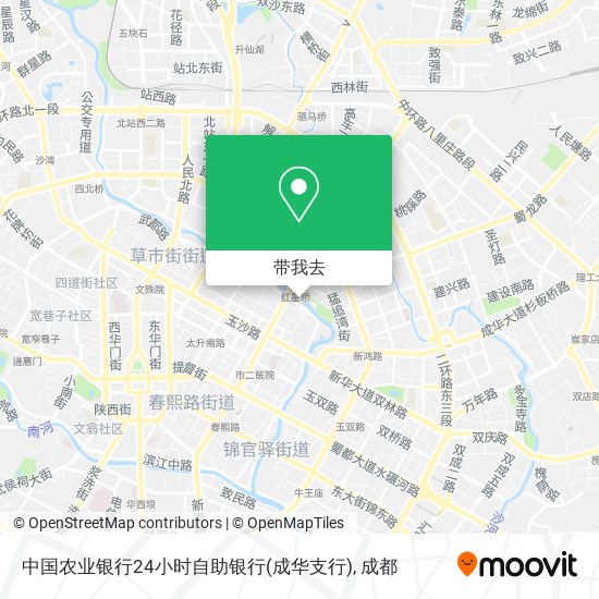 中国农业银行24小时自助银行(成华支行)地图