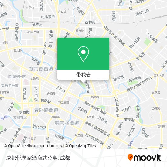 成都悦享家酒店式公寓地图