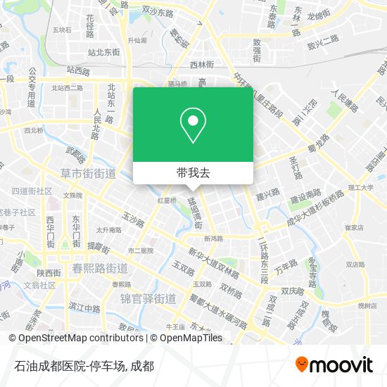 石油成都医院-停车场地图