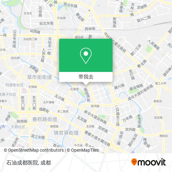 石油成都医院地图