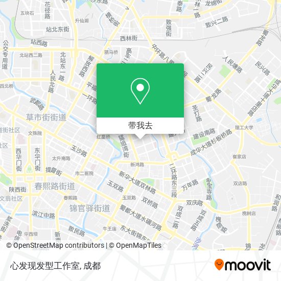 心发现发型工作室地图