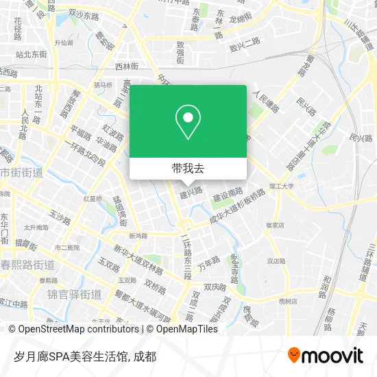 岁月廊SPA美容生活馆地图