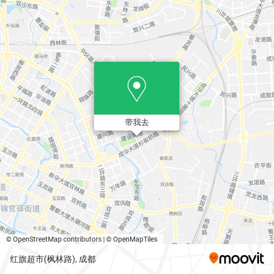 红旗超市(枫林路)地图