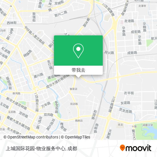 上城国际花园-物业服务中心地图