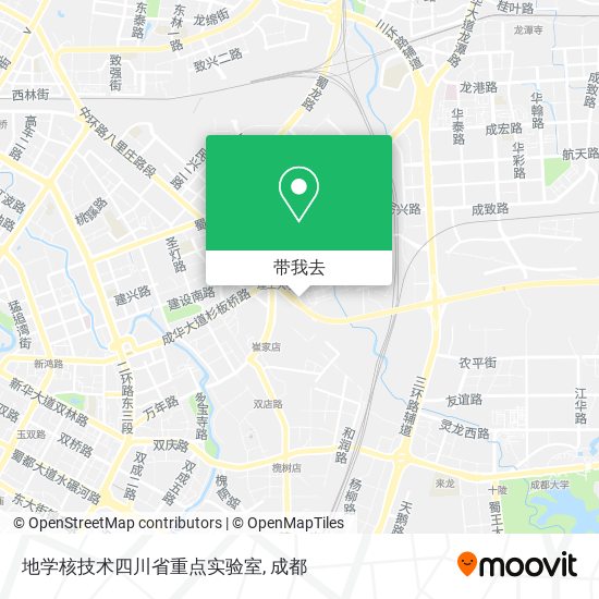 地学核技术四川省重点实验室地图
