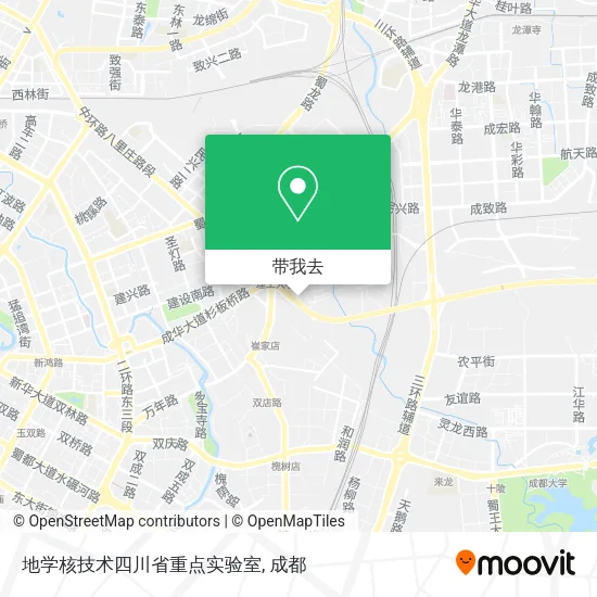 地学核技术四川省重点实验室地图