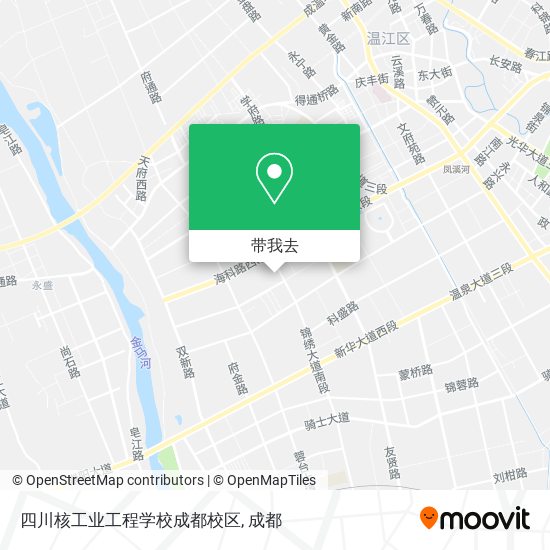 四川核工业工程学校成都校区地图