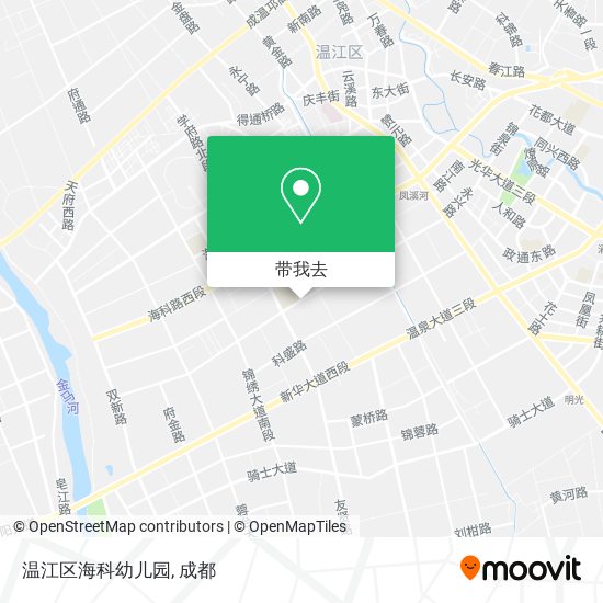 温江区海科幼儿园地图