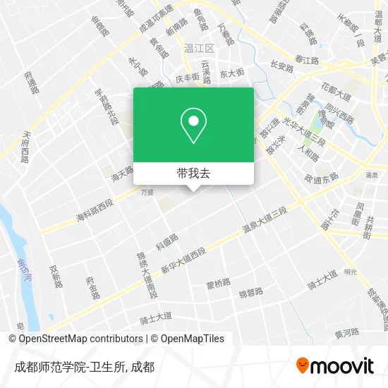 成都师范学院-卫生所地图