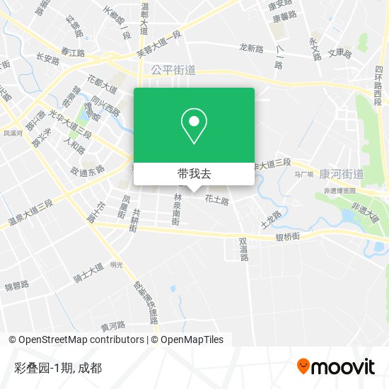 彩叠园-1期地图