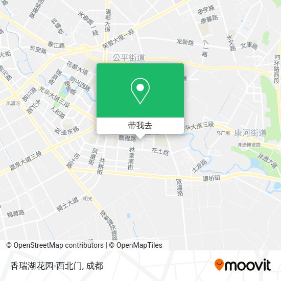 香瑞湖花园-西北门地图