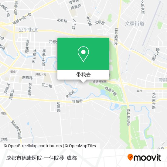 成都市德康医院-一住院楼地图