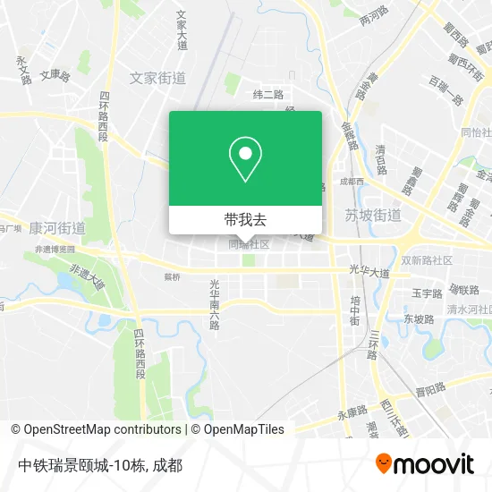 中铁瑞景颐城-10栋地图