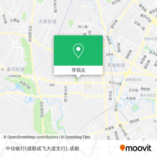 中信银行(成都成飞大道支行)地图