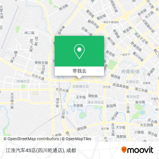 江淮汽车4S店(四川乾通店)地图