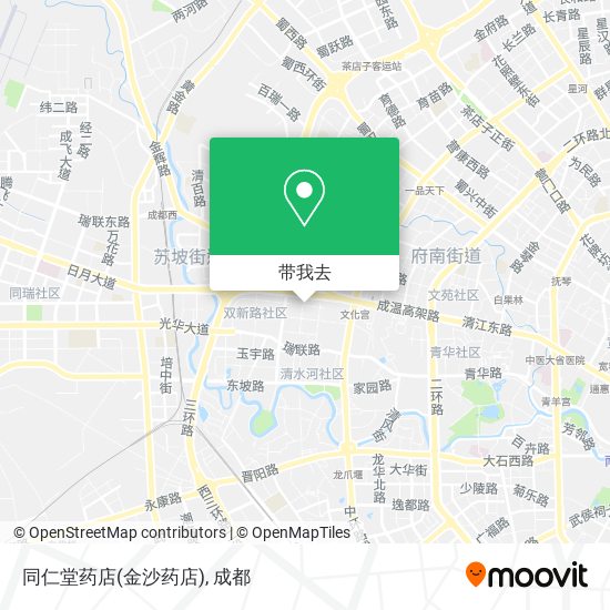 同仁堂药店(金沙药店)地图