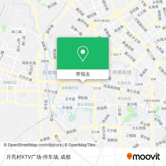 月亮村KTV广场-停车场地图