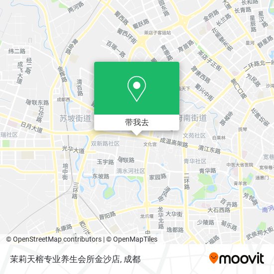 茉莉天榕专业养生会所金沙店地图