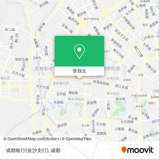 成都银行(金沙支行)地图