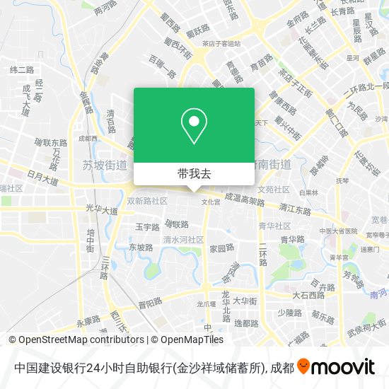 中国建设银行24小时自助银行(金沙祥域储蓄所)地图