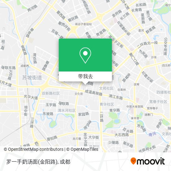 罗一手奶汤面(金阳路)地图