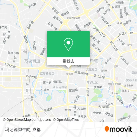 冯记跷脚牛肉地图
