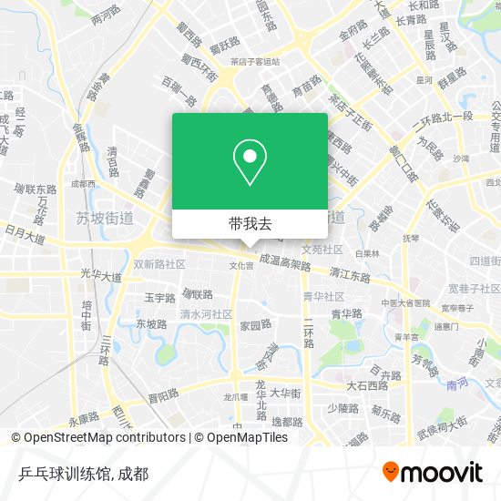 乒乓球训练馆地图