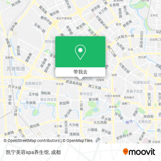 凯宁美容spa养生馆地图