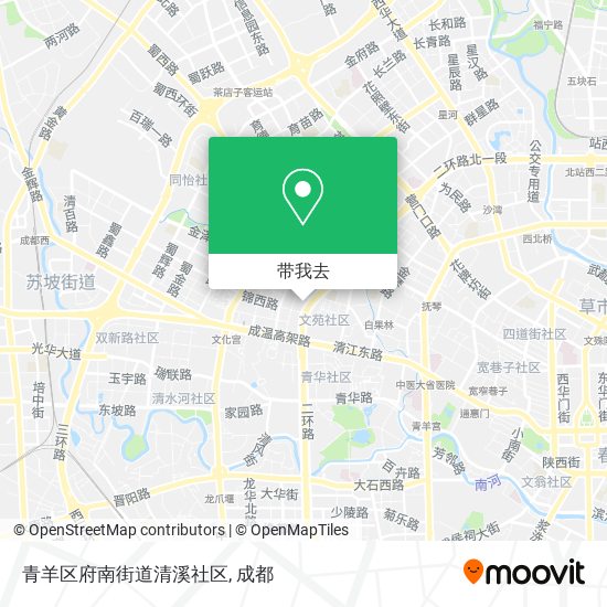 青羊区府南街道清溪社区地图