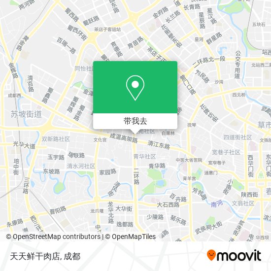 天天鲜干肉店地图