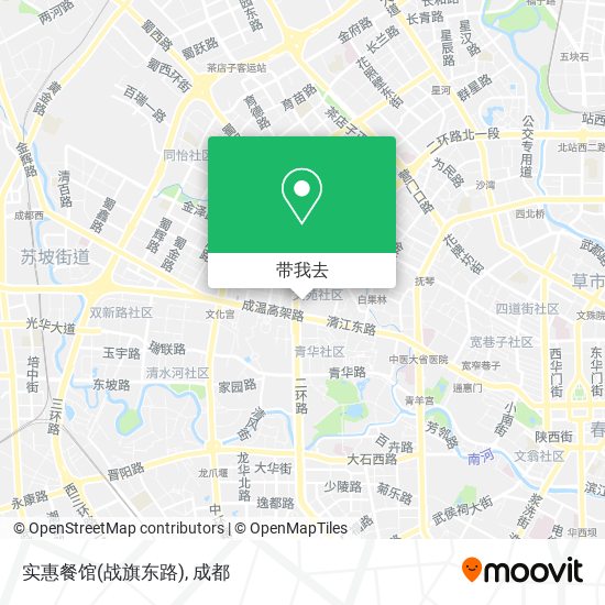 实惠餐馆(战旗东路)地图