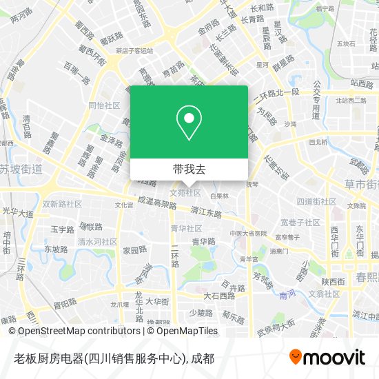 老板厨房电器(四川销售服务中心)地图
