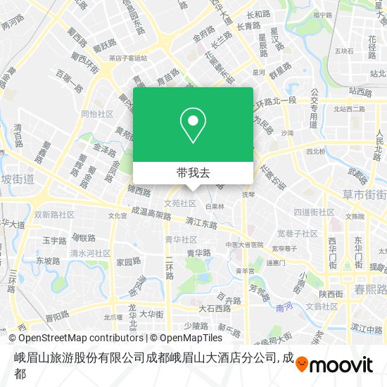 峨眉山旅游股份有限公司成都峨眉山大酒店分公司地图