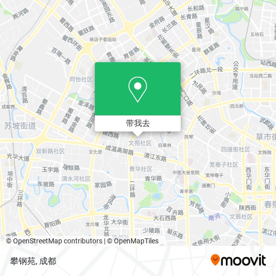 攀钢苑地图