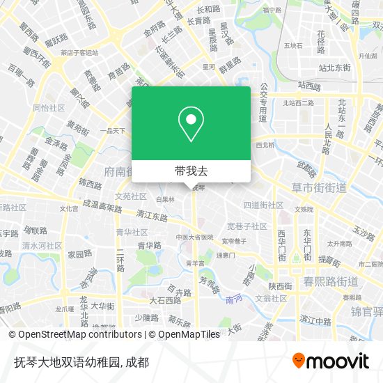 抚琴大地双语幼稚园地图