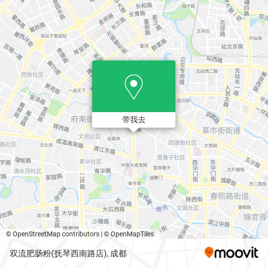 双流肥肠粉(抚琴西南路店)地图
