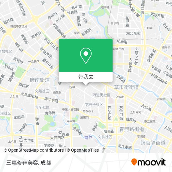 三惠修鞋美容地图