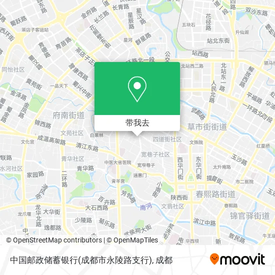 中国邮政储蓄银行(成都市永陵路支行)地图