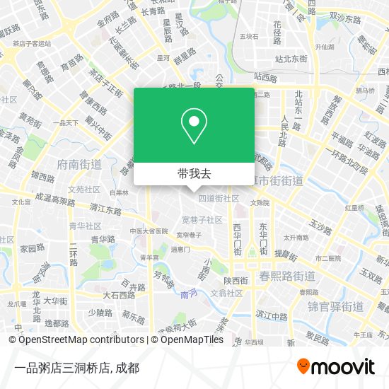 一品粥店三洞桥店地图