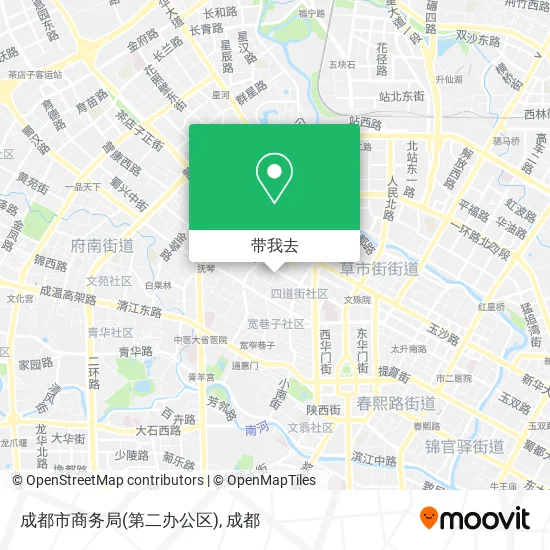 成都市商务局(第二办公区)地图
