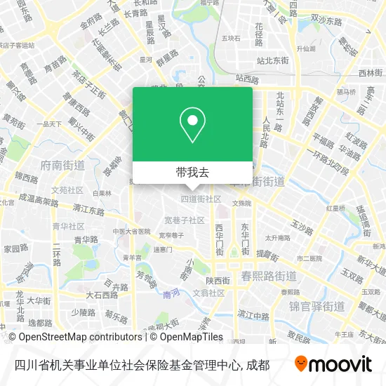 四川省机关事业单位社会保险基金管理中心地图