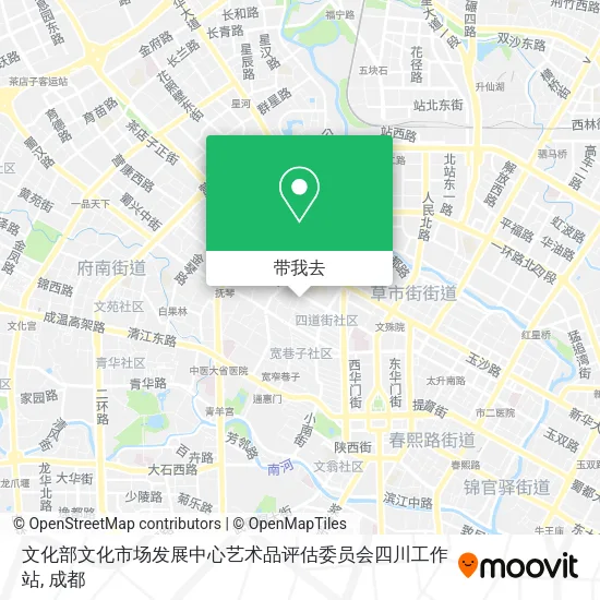 文化部文化市场发展中心艺术品评估委员会四川工作站地图
