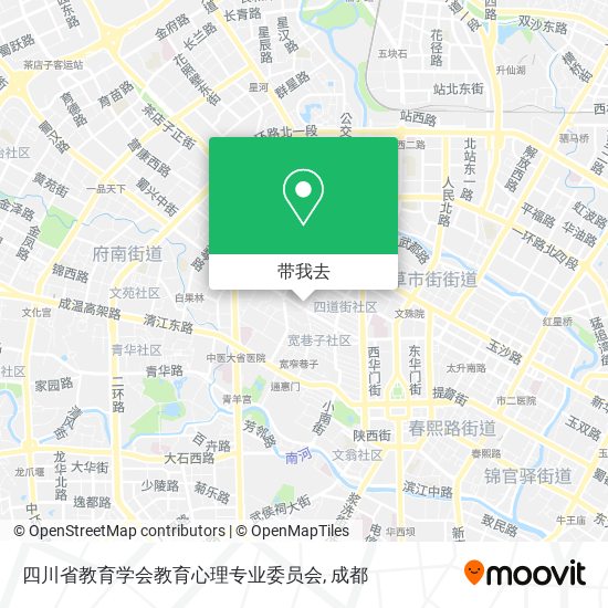 四川省教育学会教育心理专业委员会地图