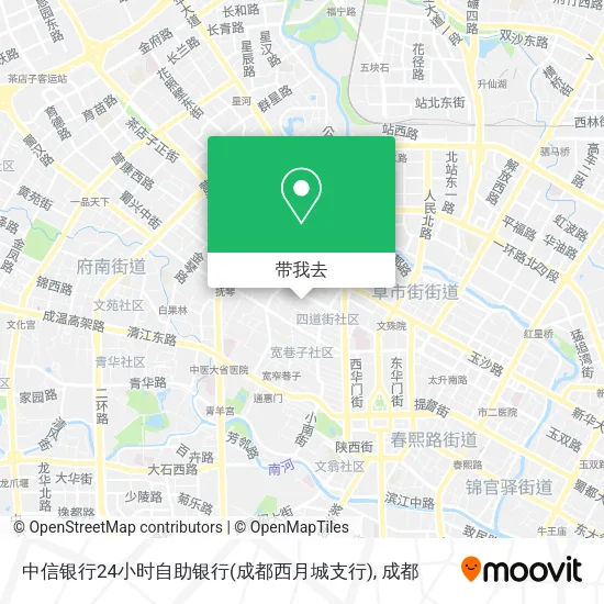中信银行24小时自助银行(成都西月城支行)地图