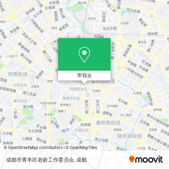 成都市青羊区老龄工作委员会地图