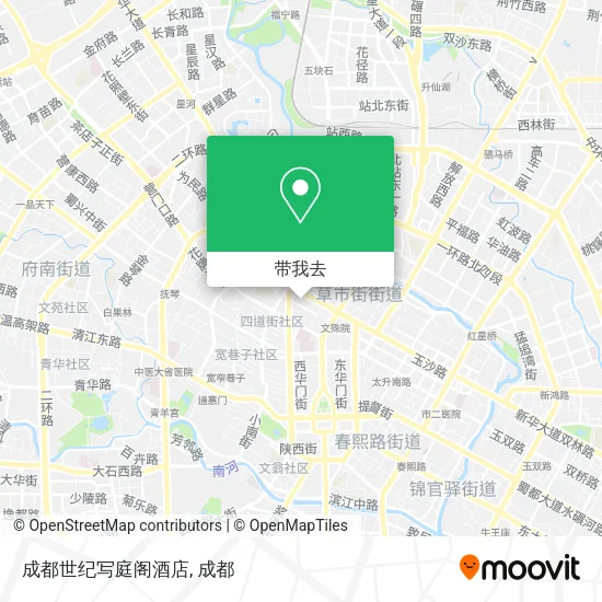 成都世纪写庭阁酒店地图
