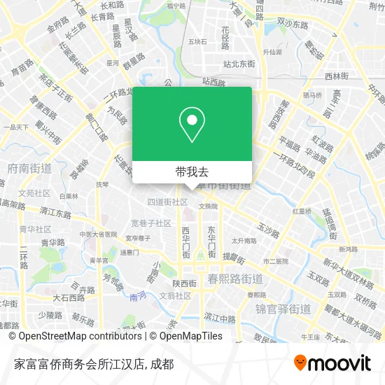 家富富侨商务会所江汉店地图