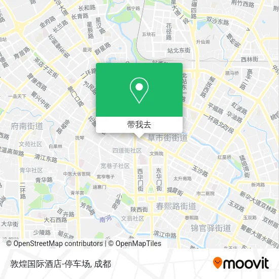 敦煌国际酒店-停车场地图