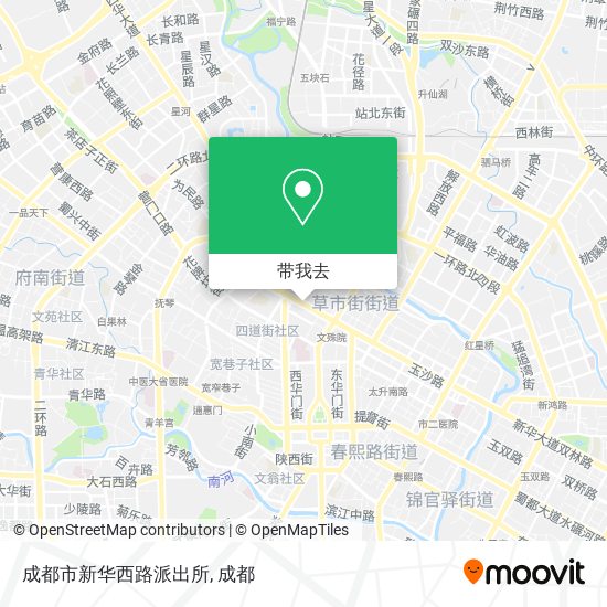 成都市新华西路派出所地图